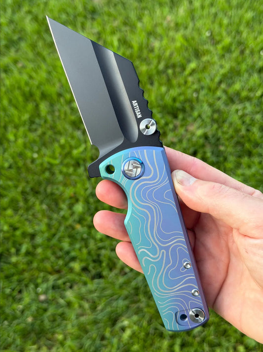 Dirtbag x Artisan Cutlery Exclusive Proponent S35VN & Titanium Ano Topo Fade
