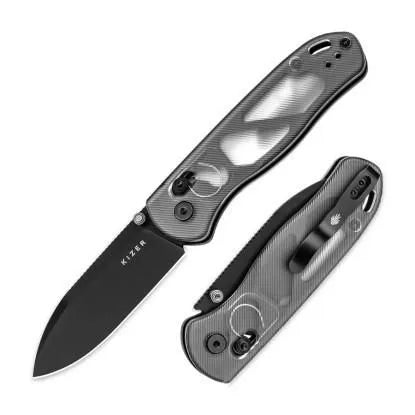 Kizer Drop Bear Black Nitro-V Clear Acrylic