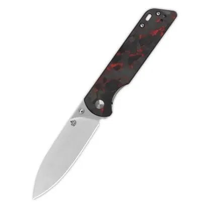 QSP Parrot V2 Red Shredded Carbon Fiber D2 Steel
