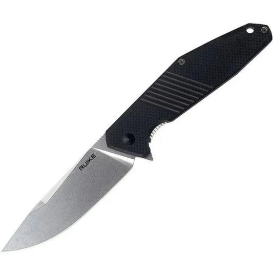 Ruike D191 8cr13mov Drop Point Flipper Black G10