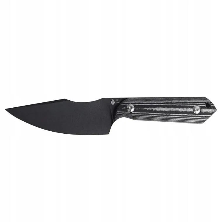Kizer Harpoon Maverick Customs Fixed Blade | D2 | Black & White Micarta | Kydex Sheath