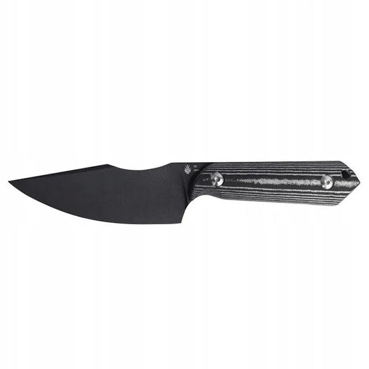 Kizer Harpoon Maverick Customs Fixed Blade | D2 | Black & White Micarta | Kydex Sheath