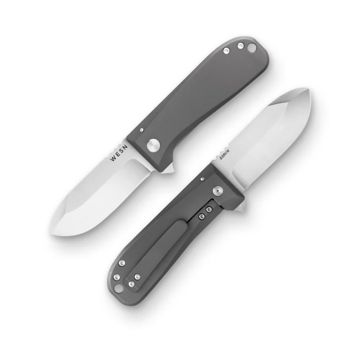 WESN Allman Framelock Titanium S35VN Gray