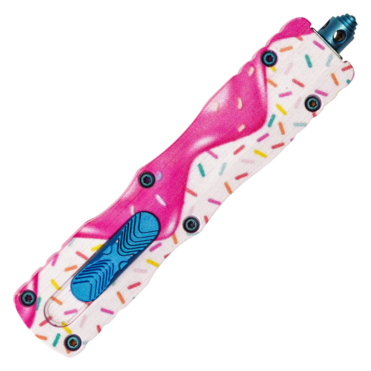 Atomic 7.5" Pink / White & Blue Sprinkles OTF