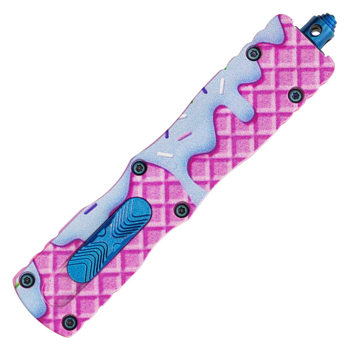 Atomic 7.5" Pink & Blue Waffle Drip OTF
