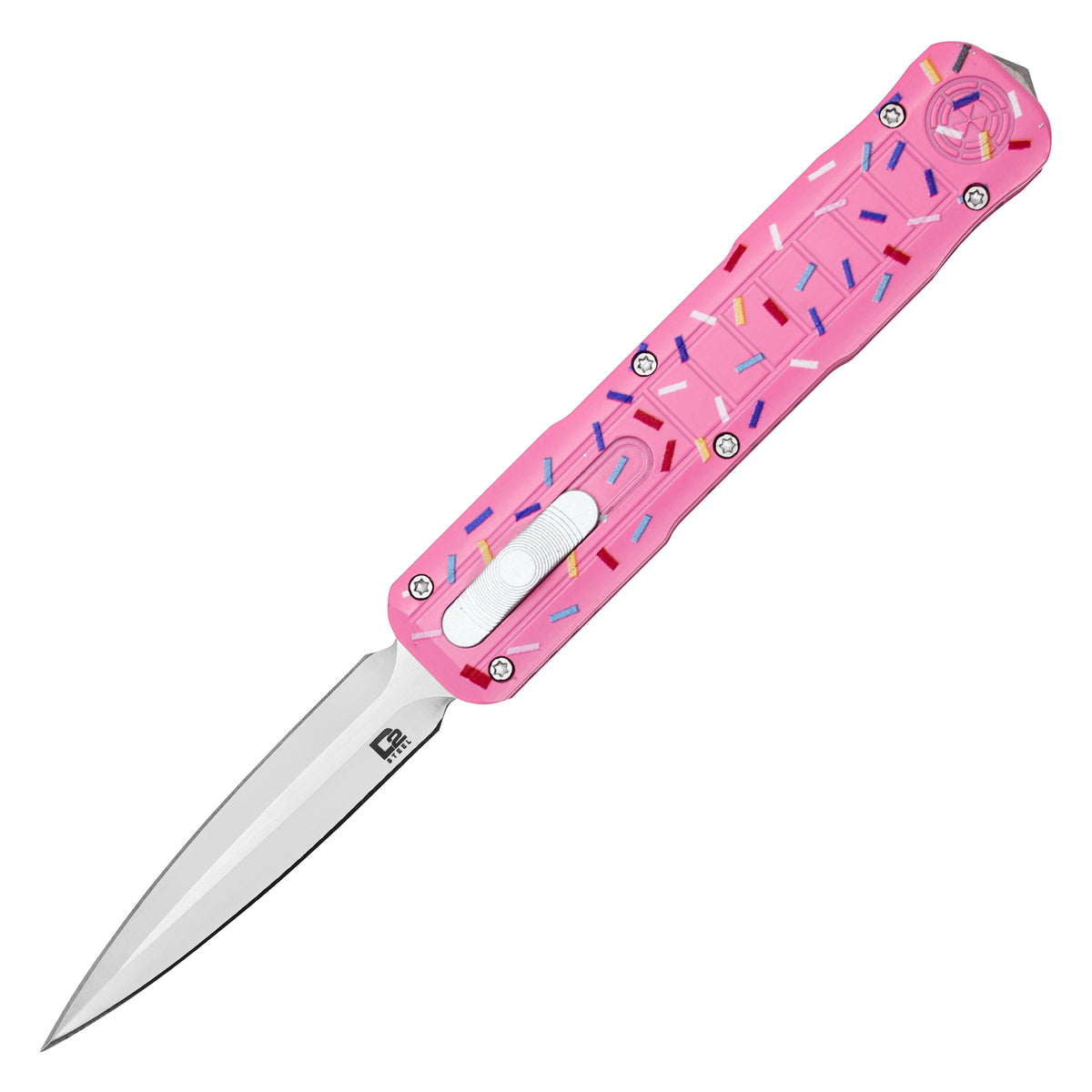 Atomic 7.5 inch Pink Sprinkle Cupcake UltraLite Dual Action OTF