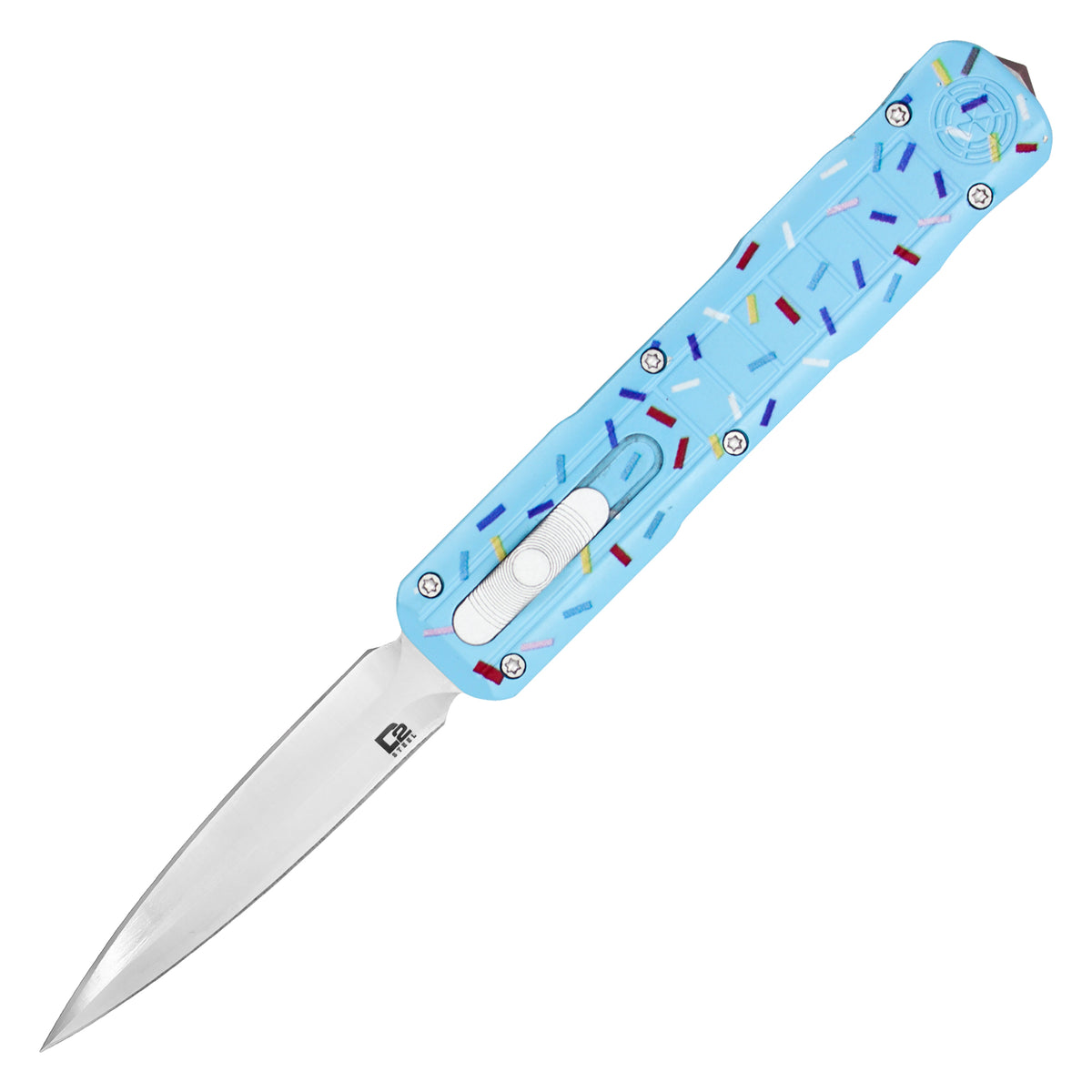 Atomic 7.5 inch Blue Sprinkle Cupcake UltraLite Dual Action OTF